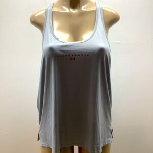 Under Armour Size XL Women's Light Gray Racer Back Tank Top. New With Tags